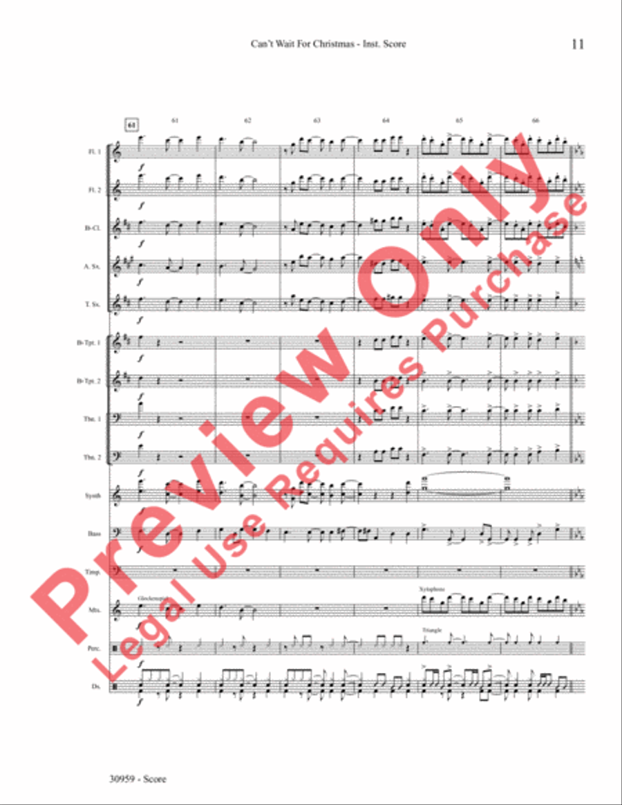 Can't Wait for Christmas Choir scores gallery preview page 12