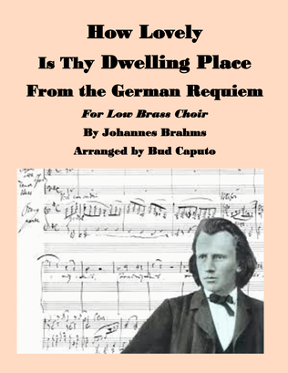 Book cover for How Lovely Is thy Dwelling Place for Low Brass Choir
