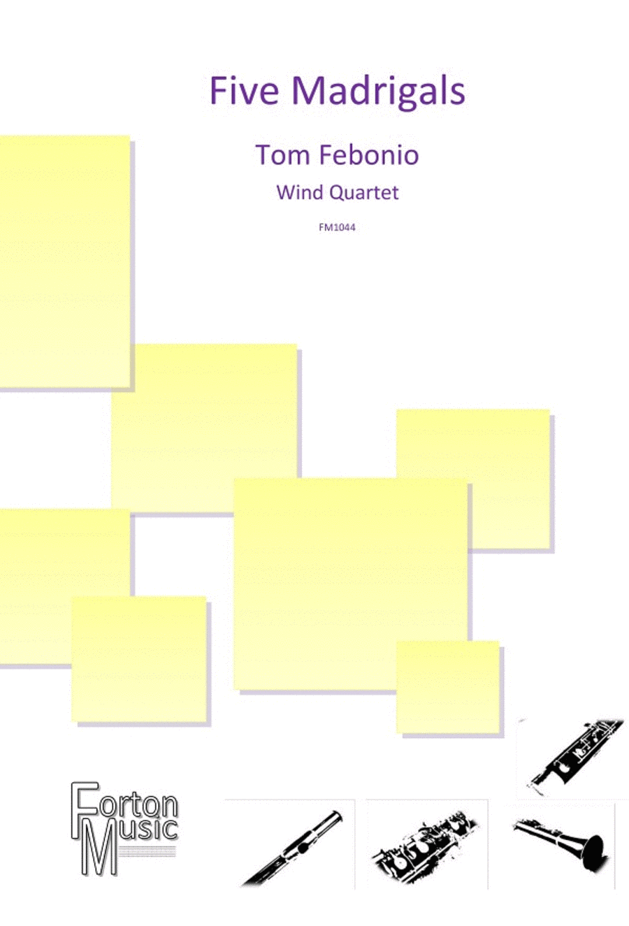 Five Madrigals Bassoon scores gallery preview page 1