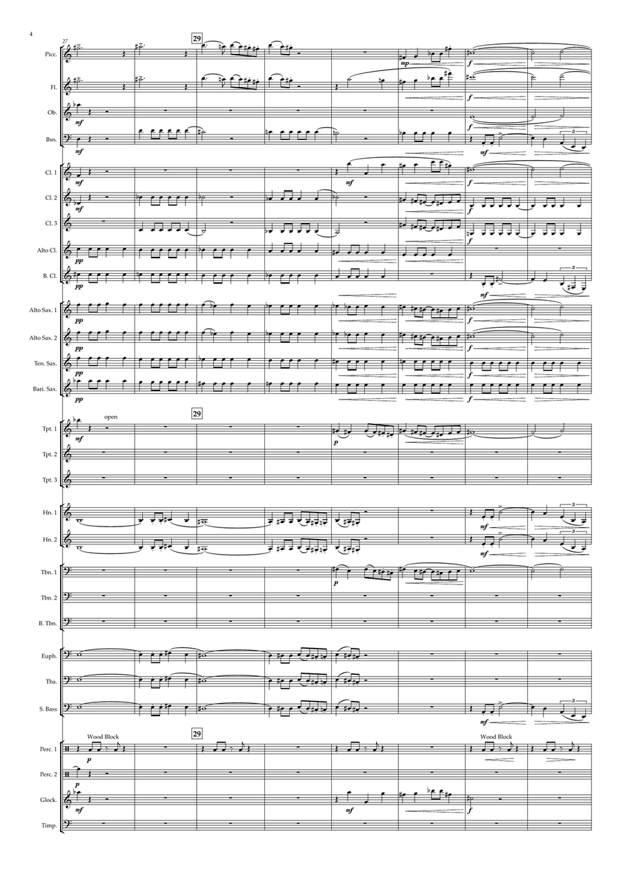 Outdoor Overture Concert Band scores gallery preview page 4