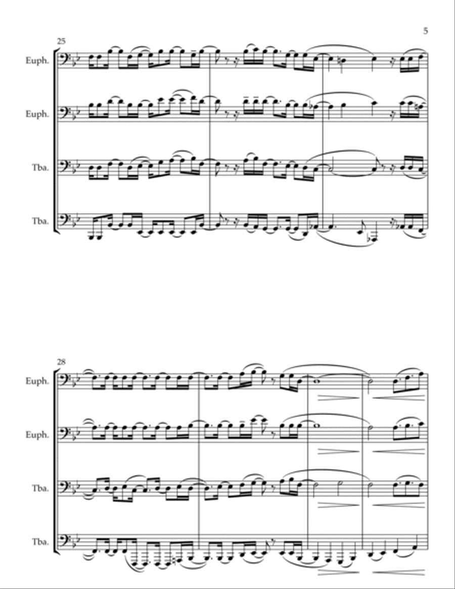 The Luckiest Euphonium scores gallery preview page 5