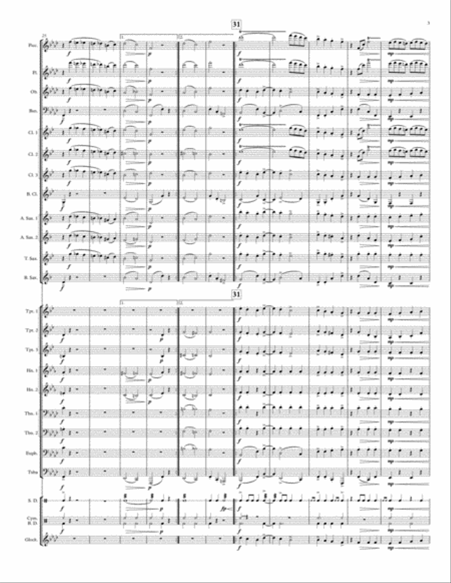 March of the Living Dead March of the Living Dead Concert Band scores gallery preview page 5