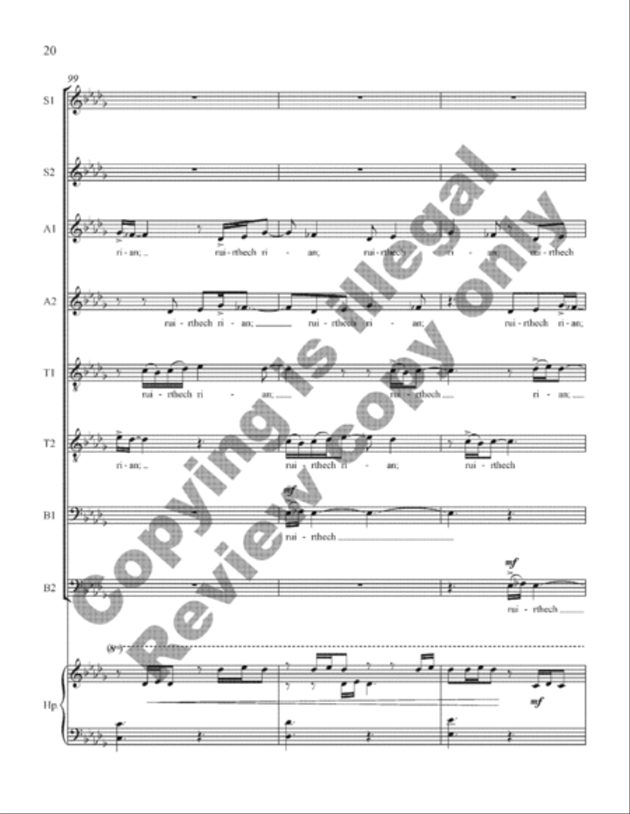 Scel lem duib SSAATTBB scores gallery preview page 20