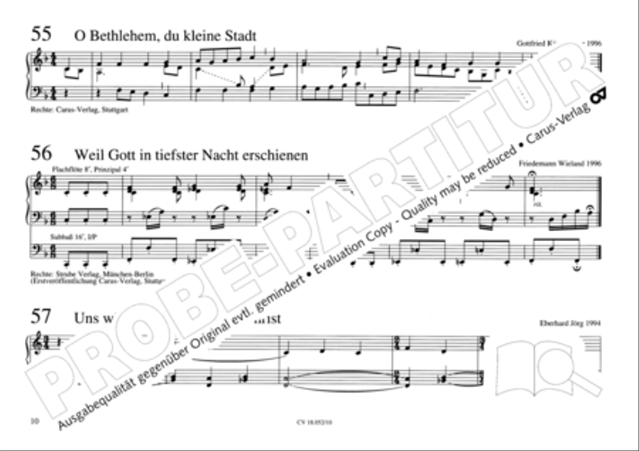 Esslinger Orgelbuch, Bd. I: Intonationen Organ Solo scores gallery preview page 27