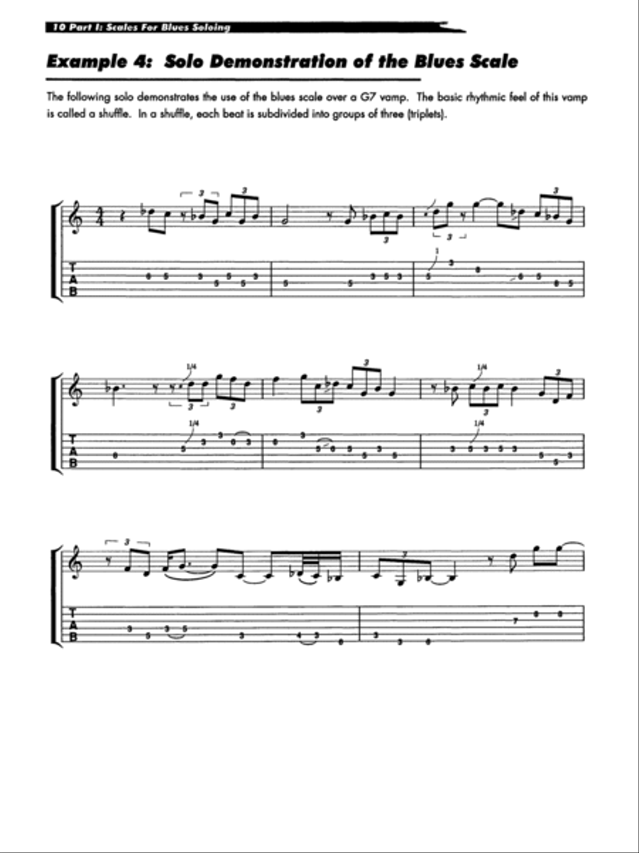 Playin' The Blues - Book/CD Electric Guitar scores gallery preview page 4