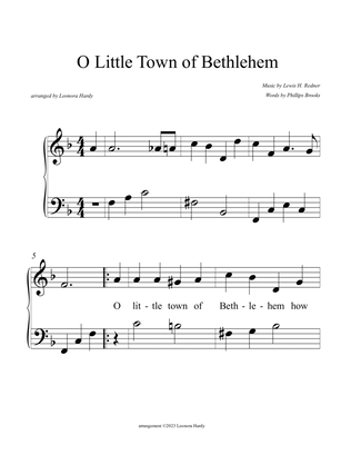 Book cover for O Little Town of Bethlehem (Beginner)