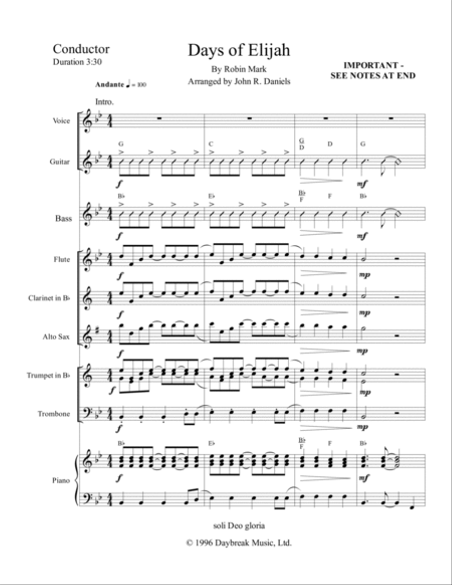 Days Of Elijah Piccolo scores gallery preview page 5