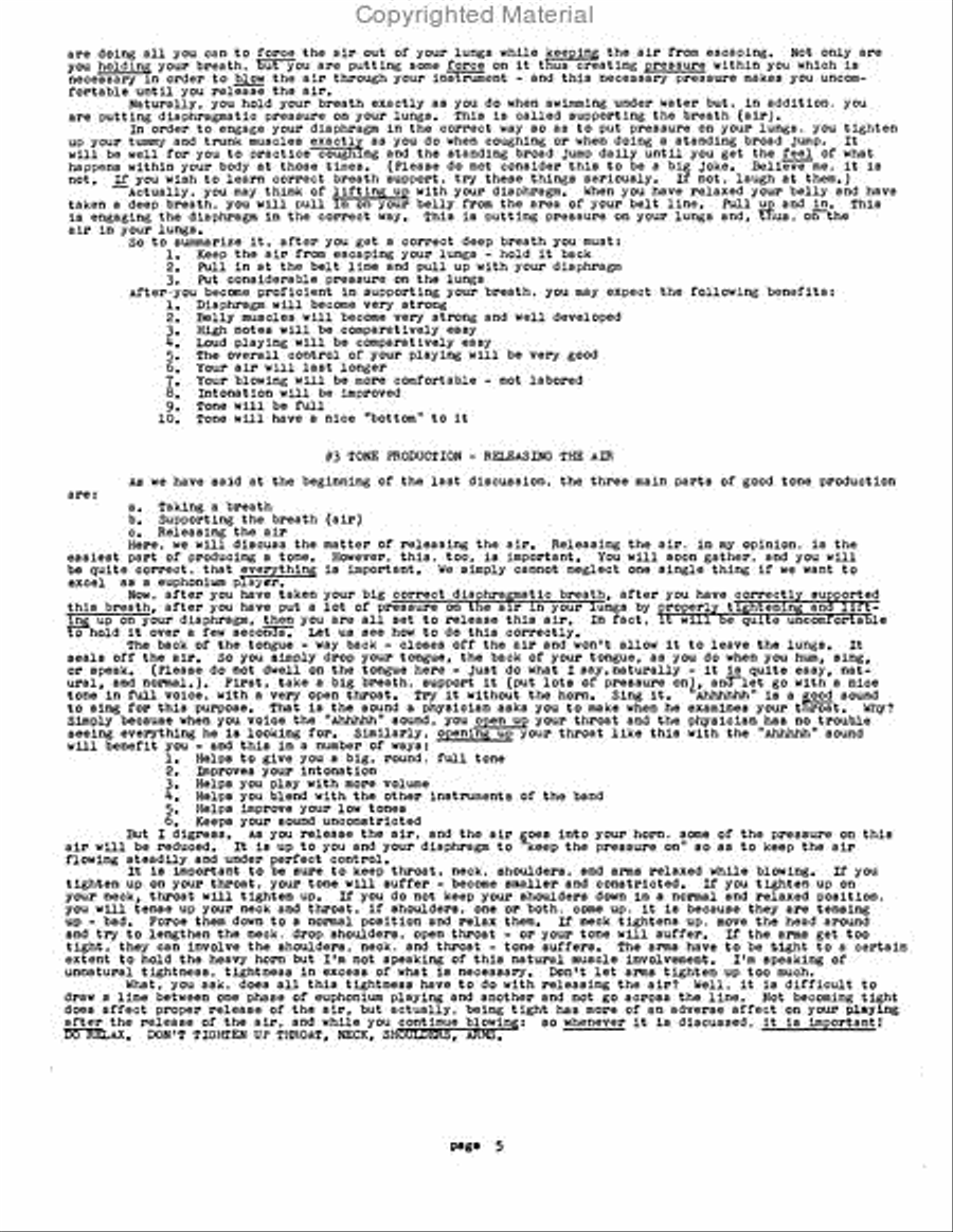 Volume I- The Art of the Euphonium Euphonium scores gallery preview page 6