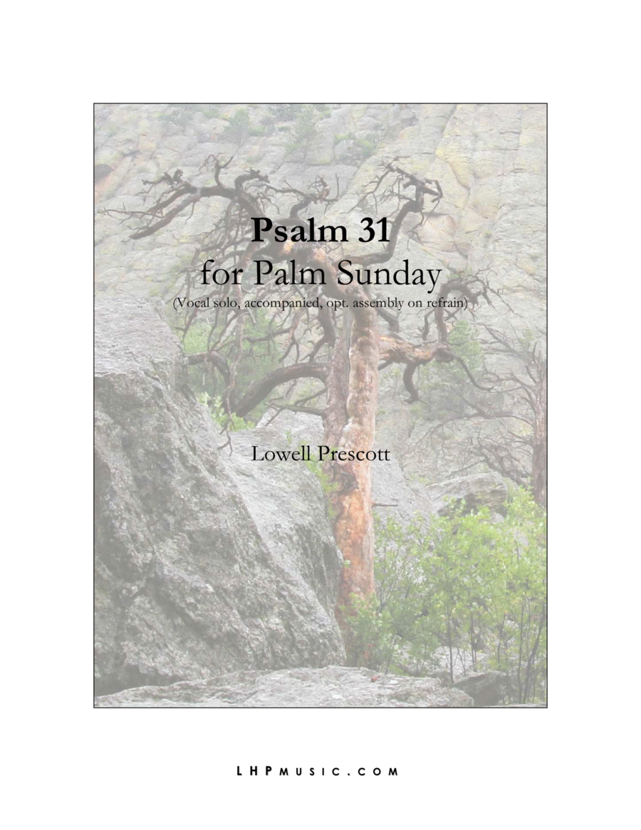 Psalm 31 for Palm Sunday High Voice scores gallery preview page 1