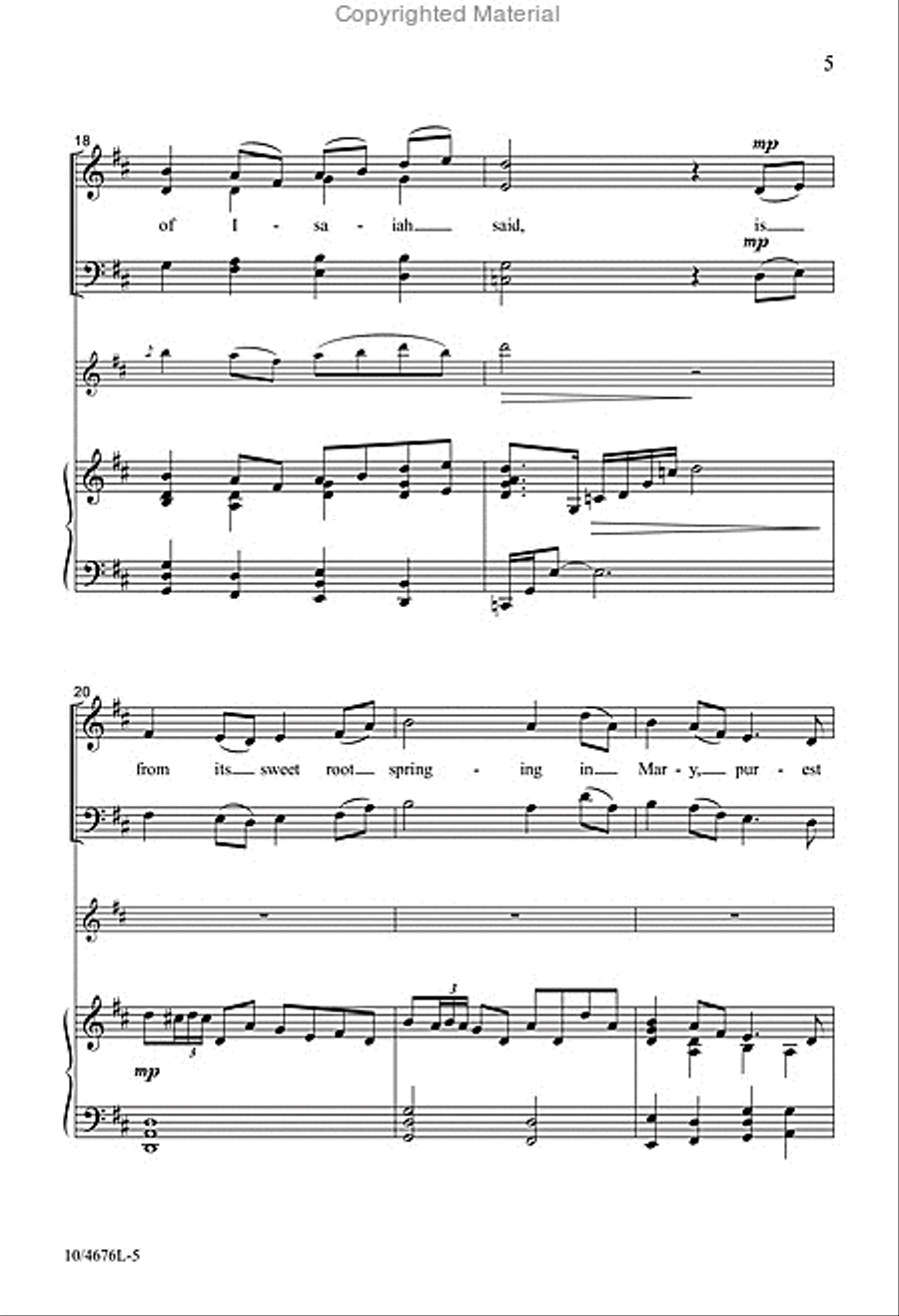 A Gaelic Rose 4-Part scores gallery preview page 5