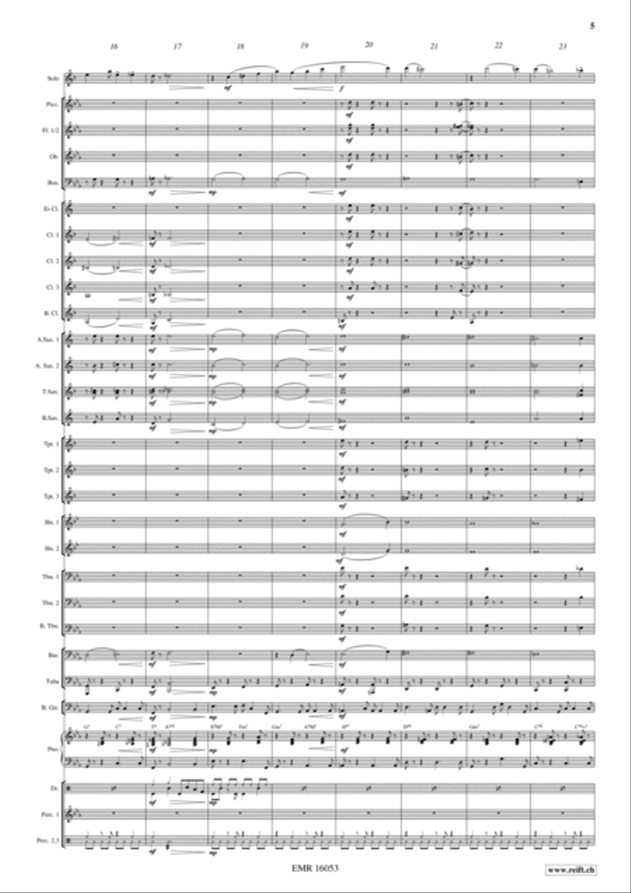Blue Clarinet Blue Clarinet Concert Band scores gallery preview page 6