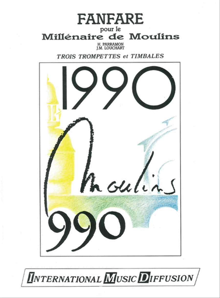 Fanfare pour le millenaire de Moulins Trumpet scores gallery preview page 1