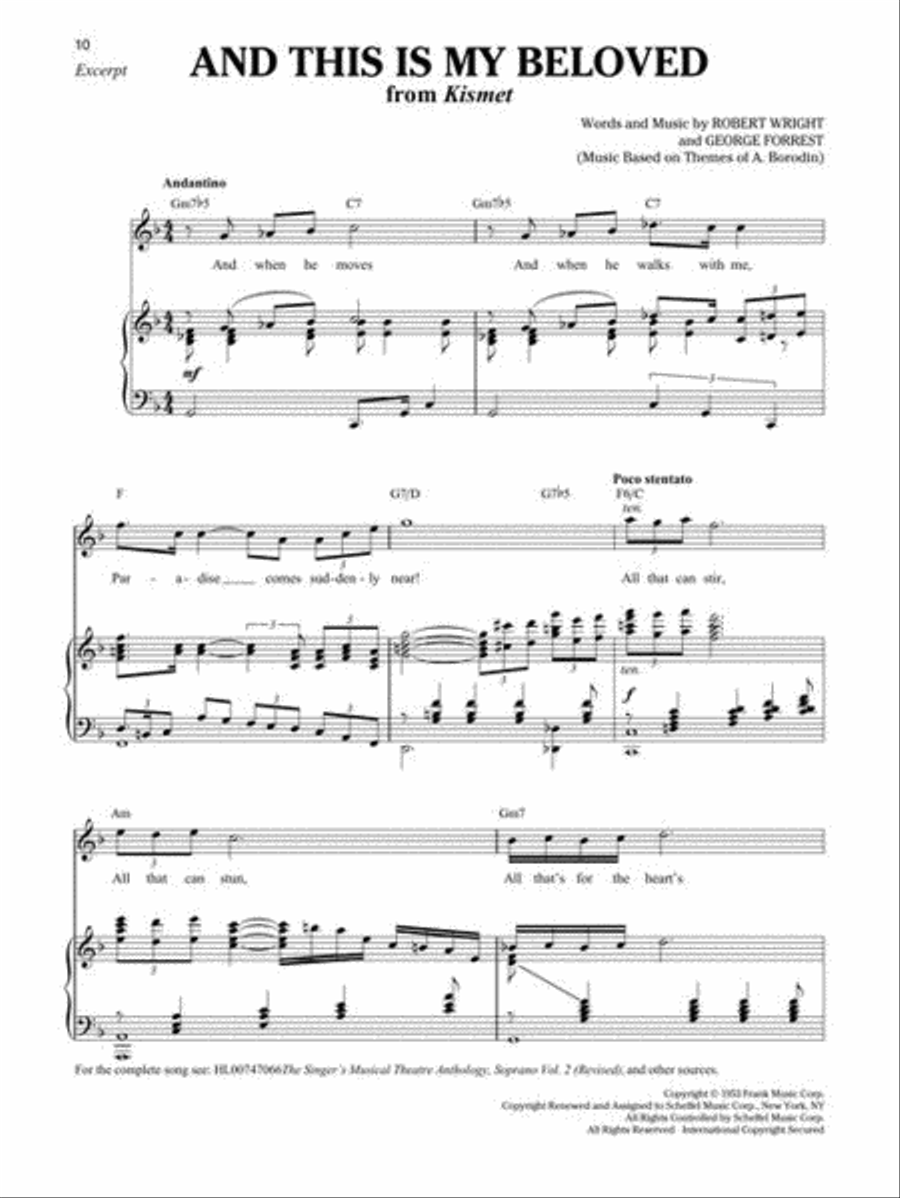 The 16-Bar Theatre Audition Soprano Voice scores gallery preview page 11