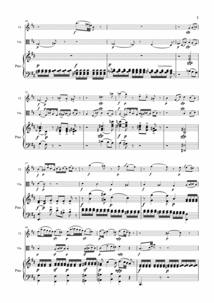 Mozart - Adagio in B minor K 540 - Clarinet, Viola & Piano