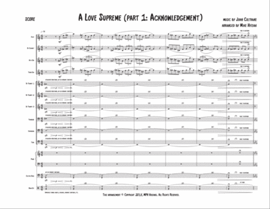 A Love Supreme Clarinet scores gallery preview page 1