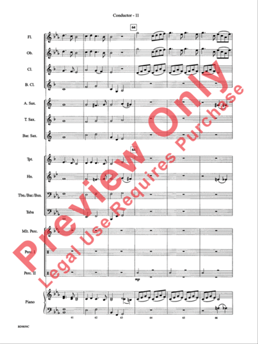 Classic Bits & Pieces (based on Favorite Classic Themes) Concert Band scores gallery preview page 13