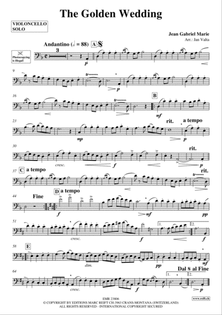 The Golden Wedding Piano Accompaniment scores gallery preview page 2