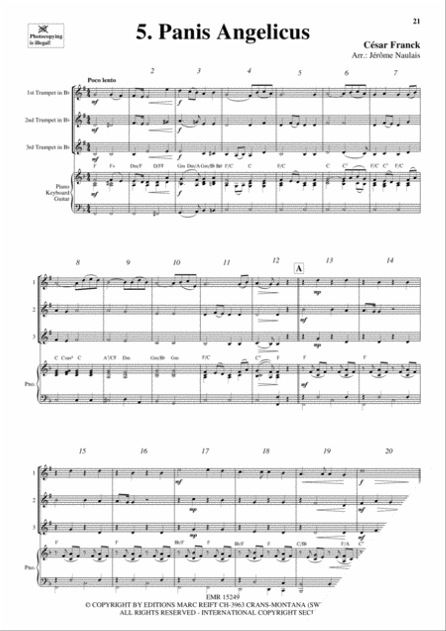 3 Trumpets & Piano Vol. 5 Trumpet Trio scores gallery preview page 7