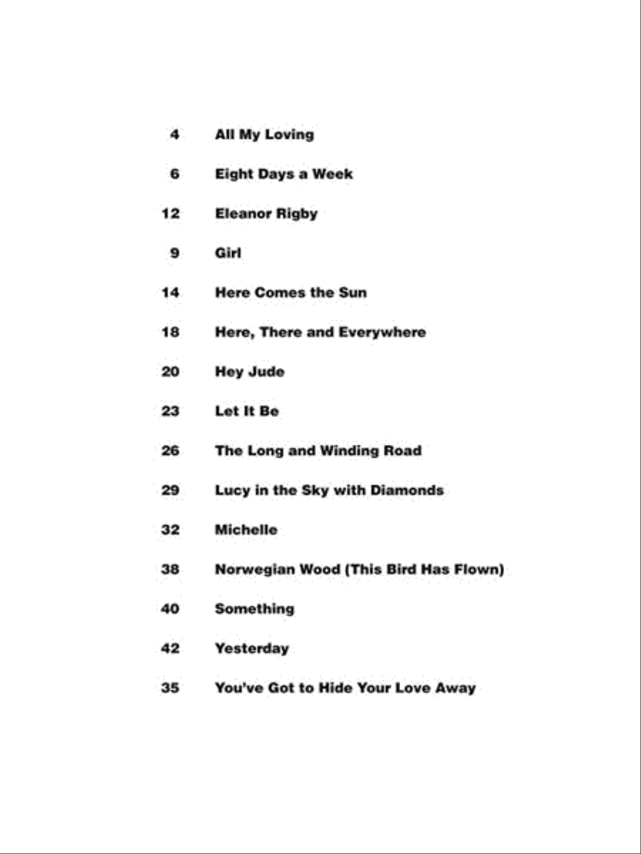 The Beatles Electric Guitar scores gallery preview page 3