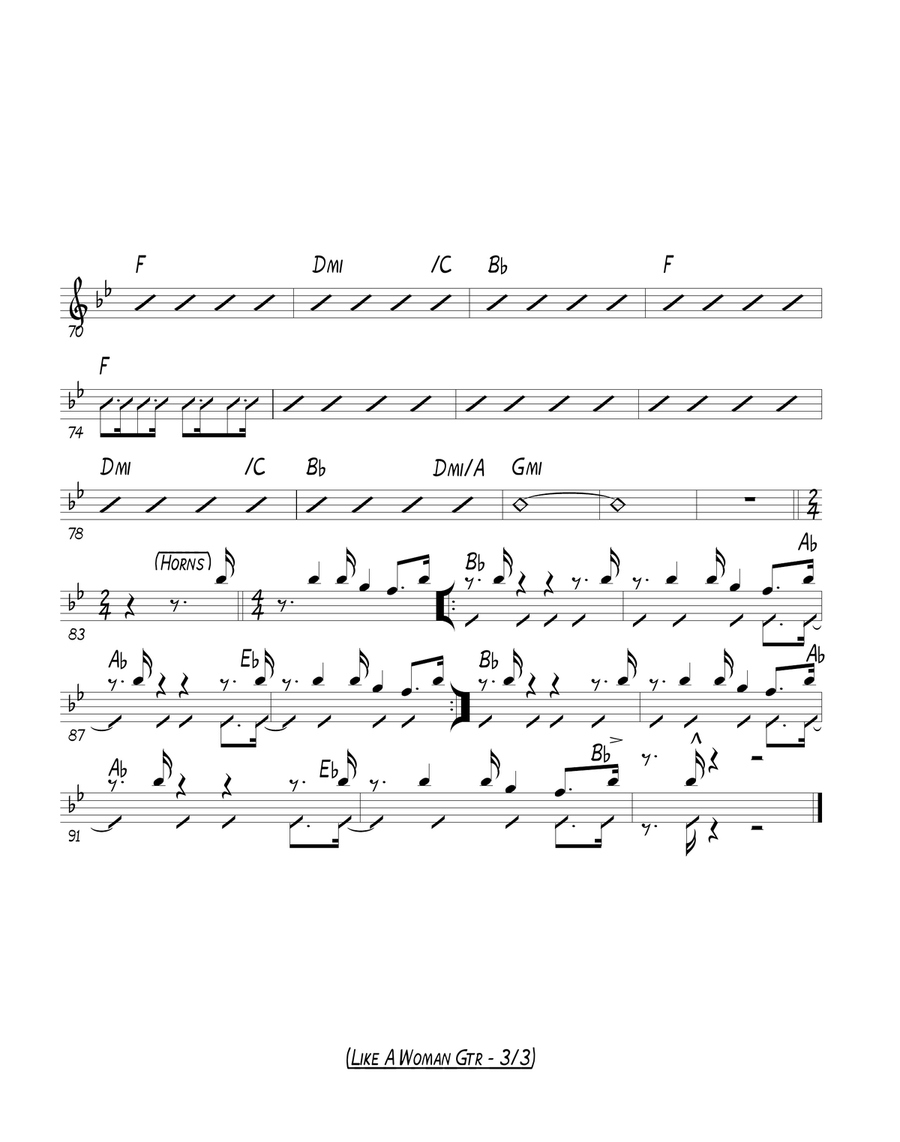 Man! I Feel Like A Woman! Jazz Ensemble scores gallery preview page 5