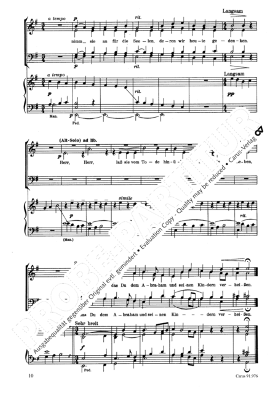 Deutsche Totenmesse 4-Part scores gallery preview page 11