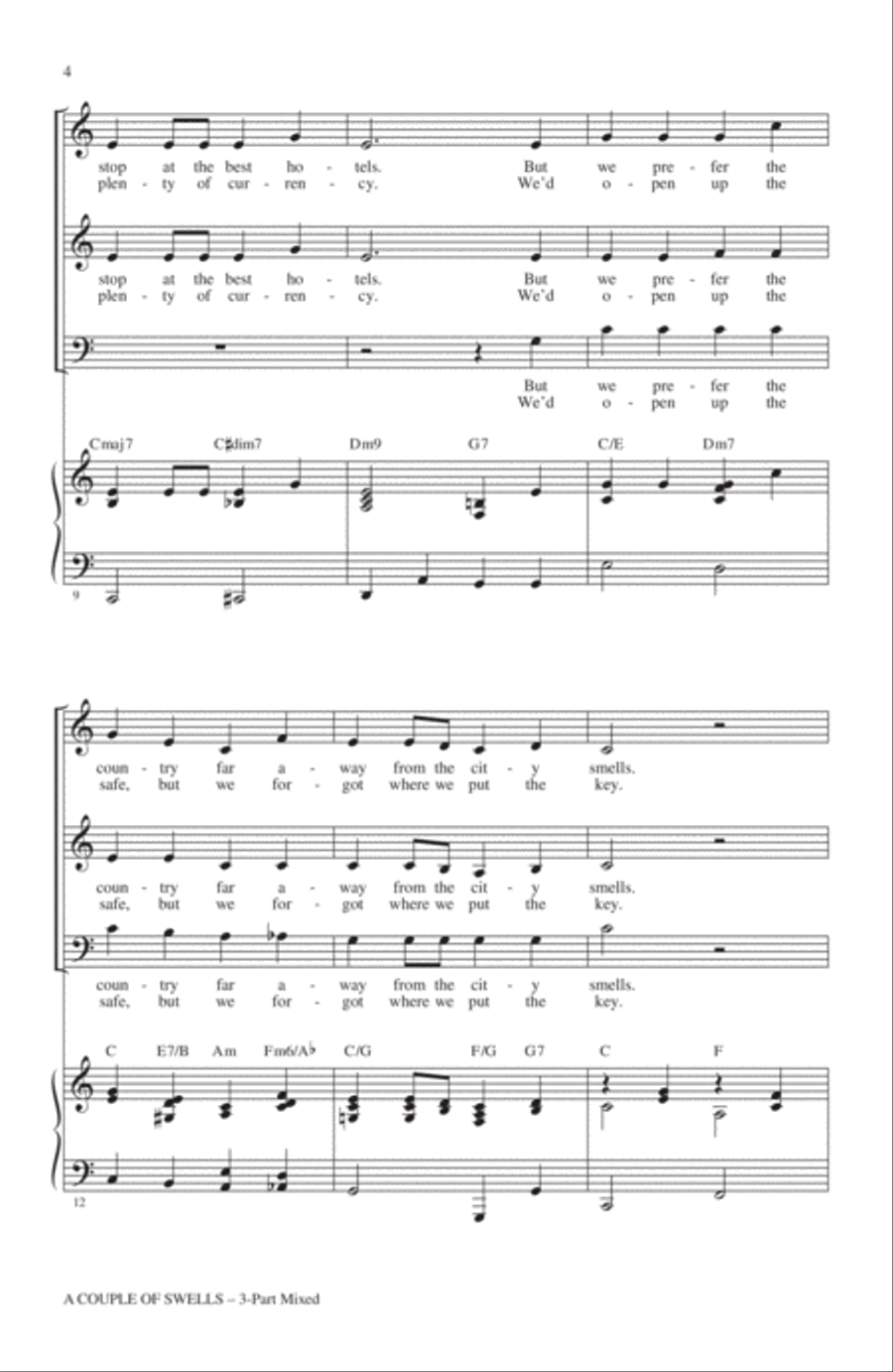 A Couple Of Swells 3-Part scores gallery preview page 2