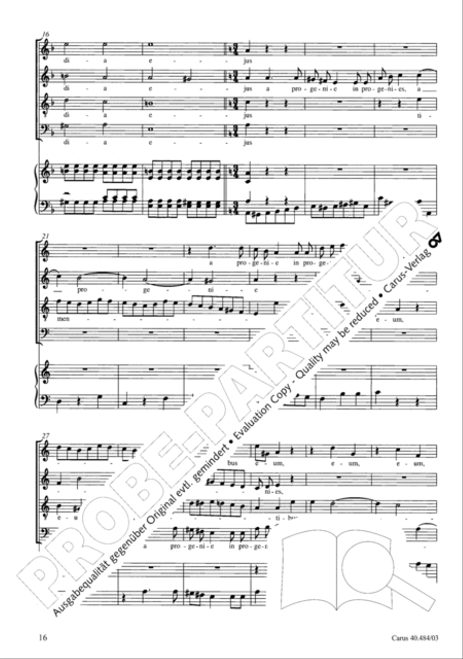 Magnificat in D ATB scores gallery preview page 17