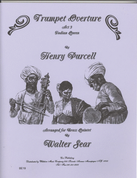 Trumpet Overature, Act III, "Indian Queen" (Sear)