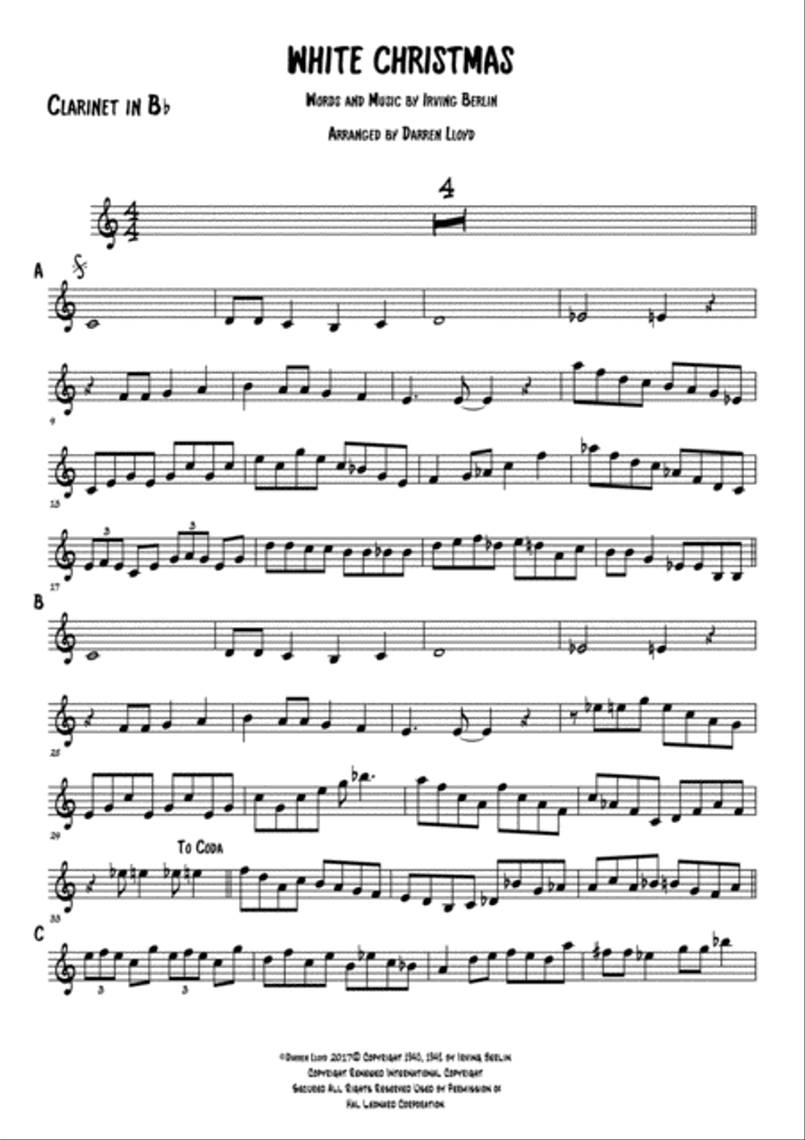 White Christmas Jazz Ensemble scores gallery preview page 3