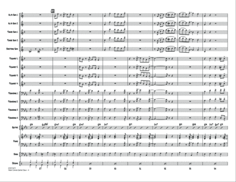 Here Comes Santa Claus (Right Down Santa Claus Lane) - Full Score Score scores gallery preview page 4