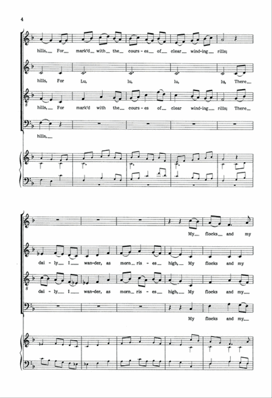 Afton Water 4-Part scores gallery preview page 4