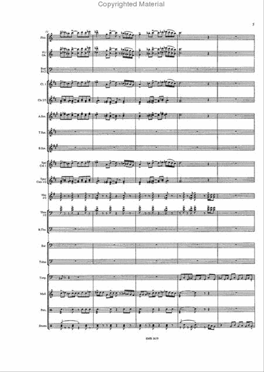 Lawrence of Arabia Concert Band scores gallery preview page 5