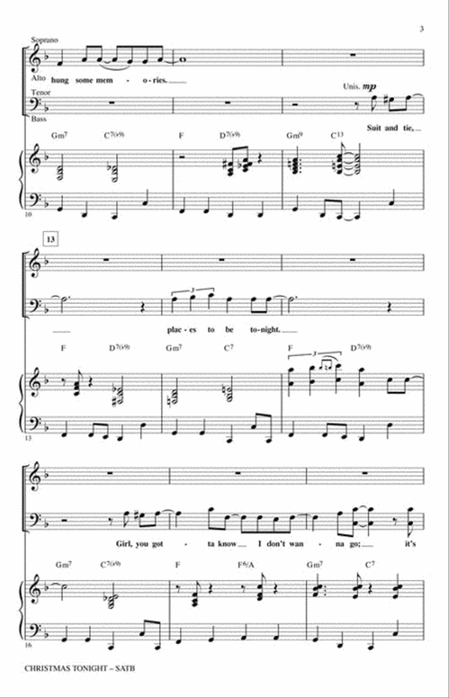 Christmas Tonight Choir scores gallery preview page 3