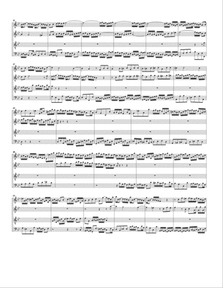 Fugue for organ, BWV 542/II (Arrangement for 4 recorders) Recorder scores gallery preview page 2