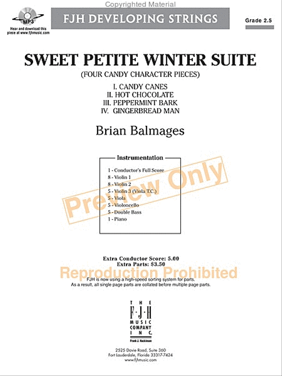 Sweet Petite Winter Suite String Orchestra scores gallery preview page 2