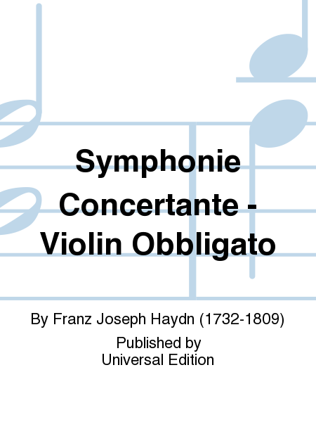 Symphonie Concertante - Violin Obbligato