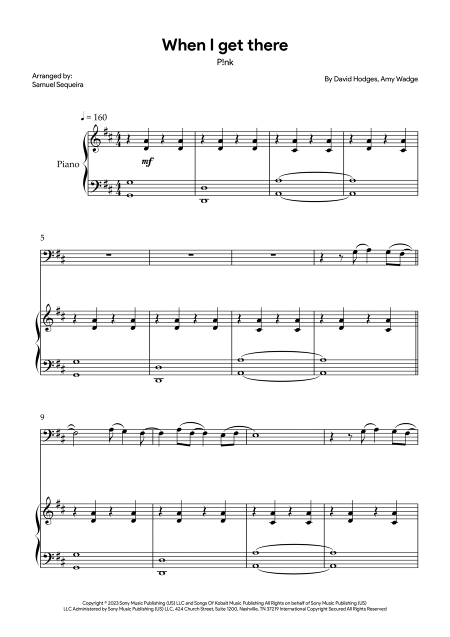 When I Get There Euphonium scores gallery preview page 1