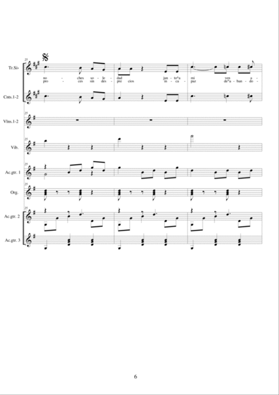 Mi buena amiga - Valz Mariachi Voice scores gallery preview page 6