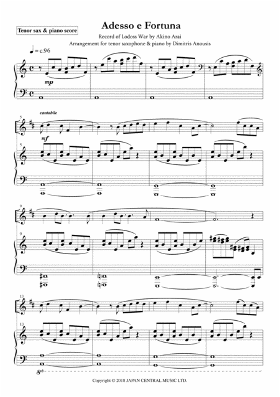 Adesso E Fortuna Woodwind Duet scores gallery preview page 5