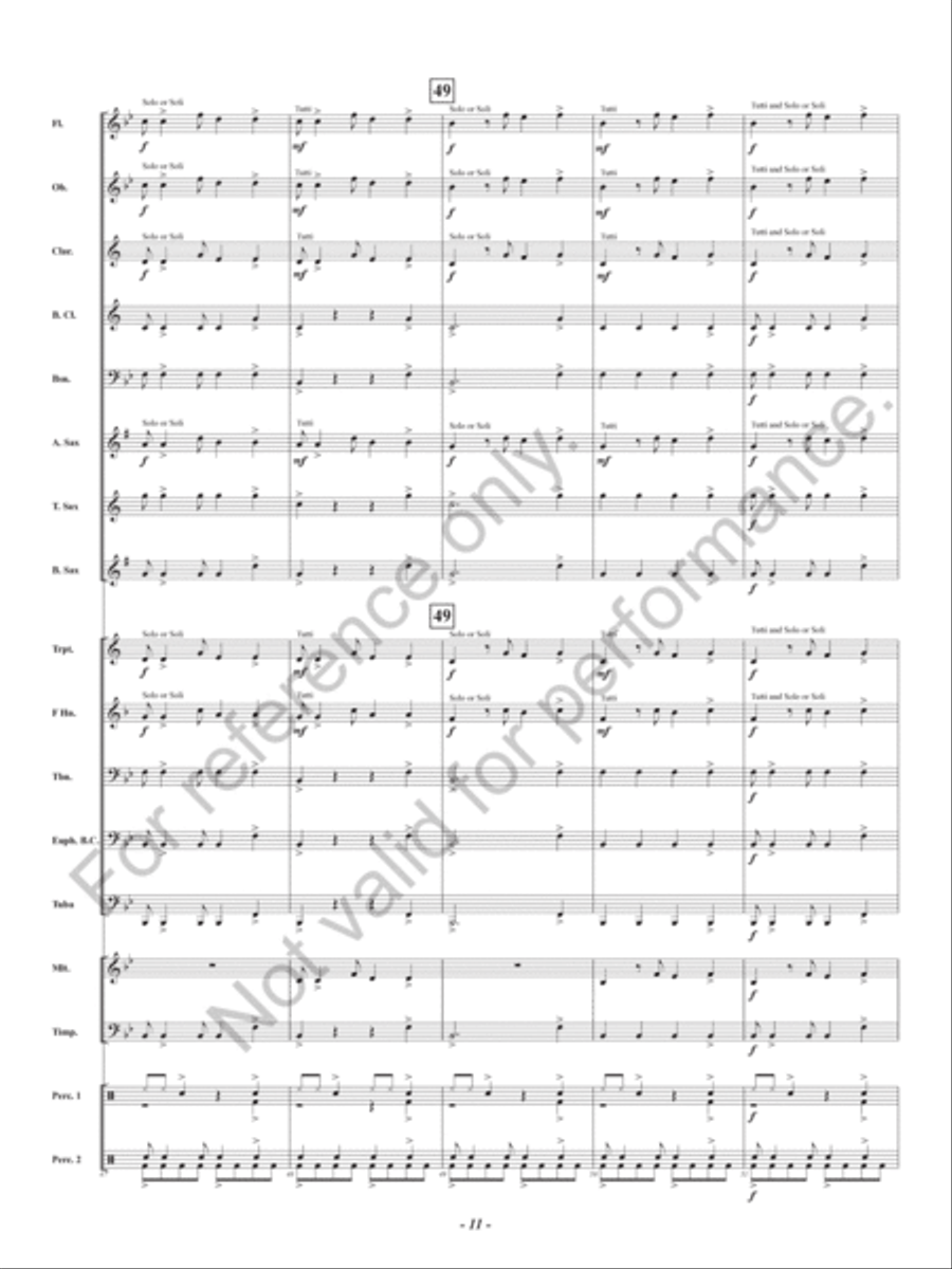 Kye Kye Kule Concert Band scores gallery preview page 12