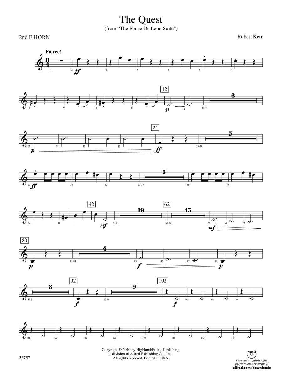 The Quest: 2nd F Horn