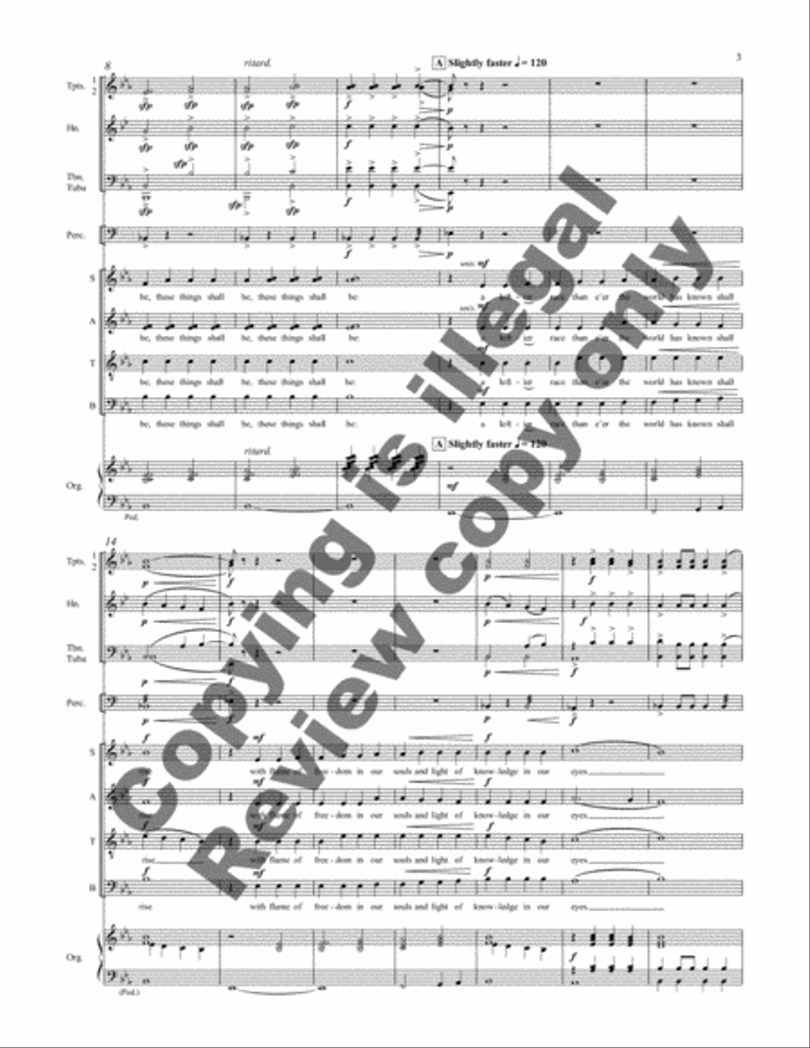 Every Life Shall Be a Song (Organ/Full Score) Choir scores gallery preview page 4