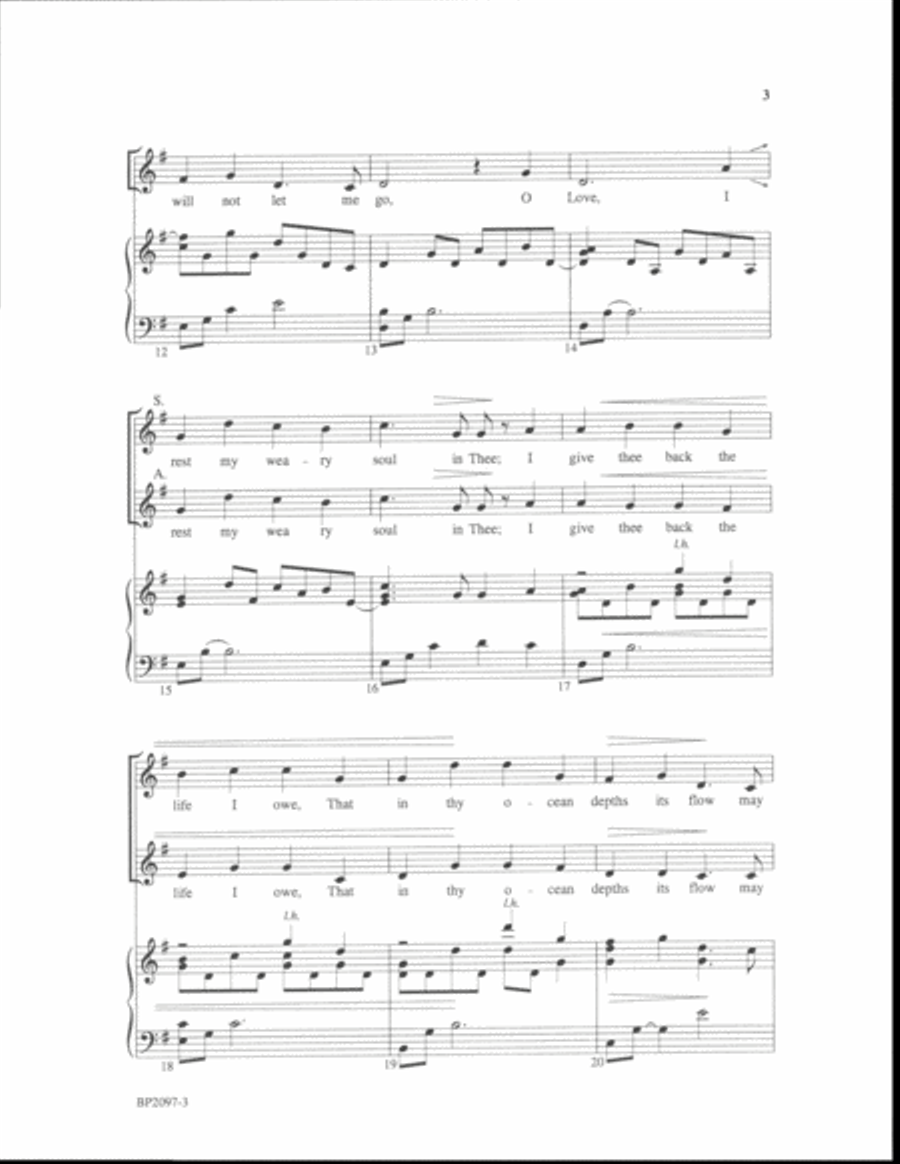 O Love 4-Part scores gallery preview page 3