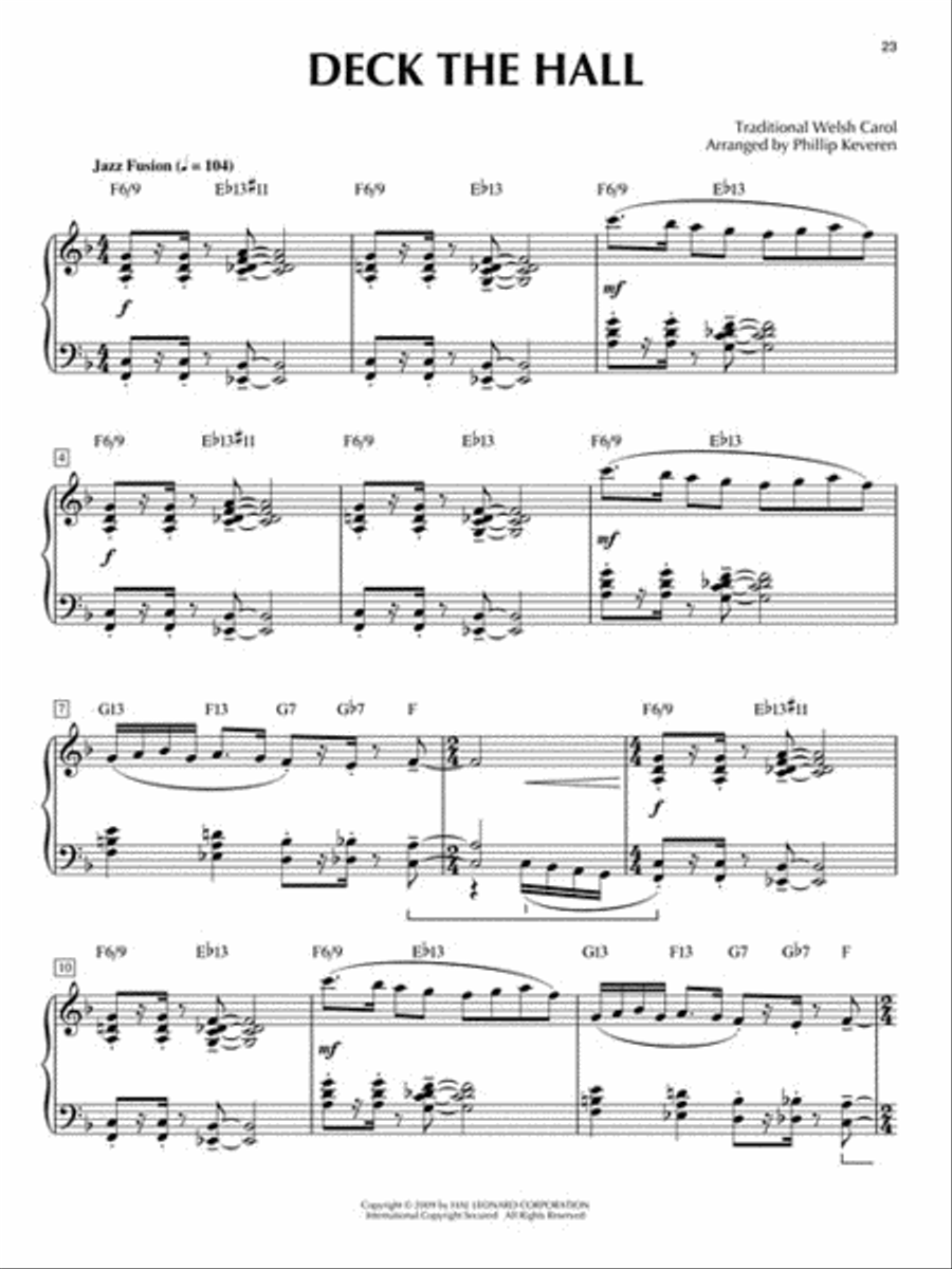 Yuletide Jazz Piano Solo scores gallery preview page 2