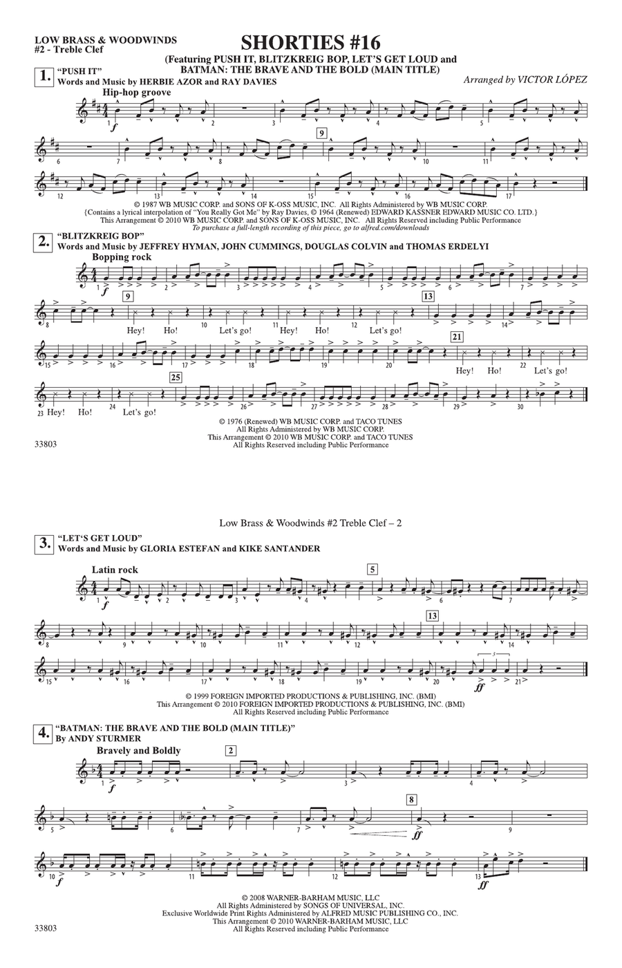 Shorties #16: Low Brass & Woodwinds #2 - Treble Clef