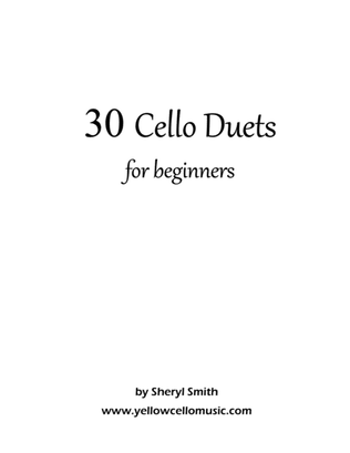 Book cover for 30 Cello Duets for Beginners
