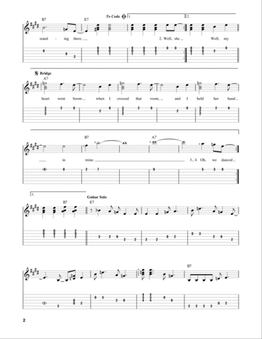I Saw Her Standing There Acoustic Guitar scores gallery preview page 2