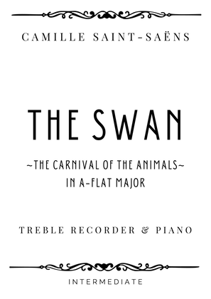 Book cover for Saint-Saëns - The Swan in A-flat Major - Intermediate