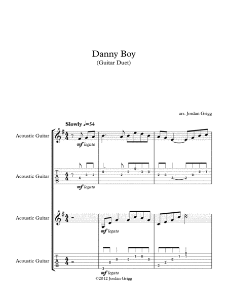 Danny Boy (Guitar Duet) image number null