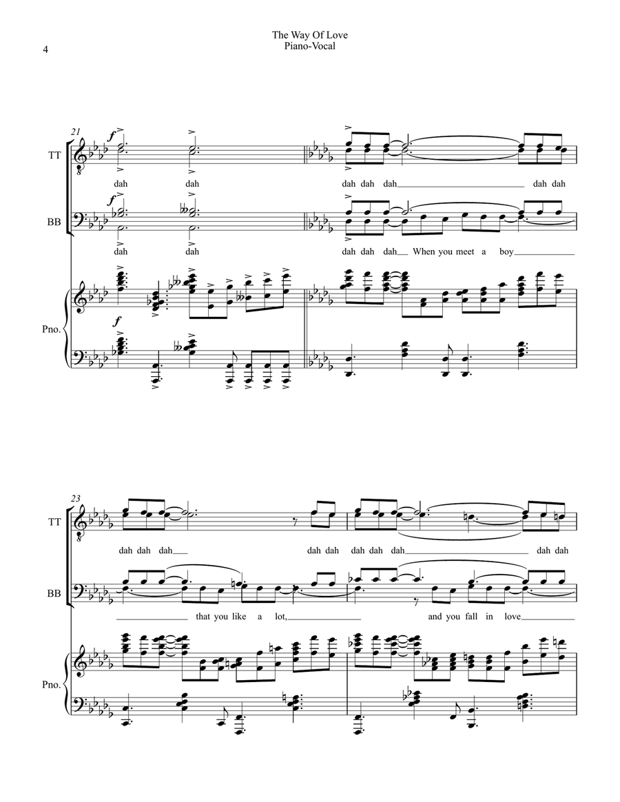 The Way Of Love TTBB scores gallery preview page 4